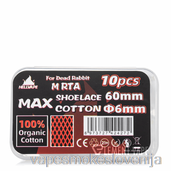 Vape Slovenija Hellvape Max Vezalke Bombaž 6mm Id